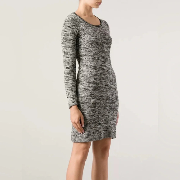 Isabel Marant Etoile Dress Women’s FR 42 US 10 Marble Gray Elsa Sweater Dress - Picture 1 of 10